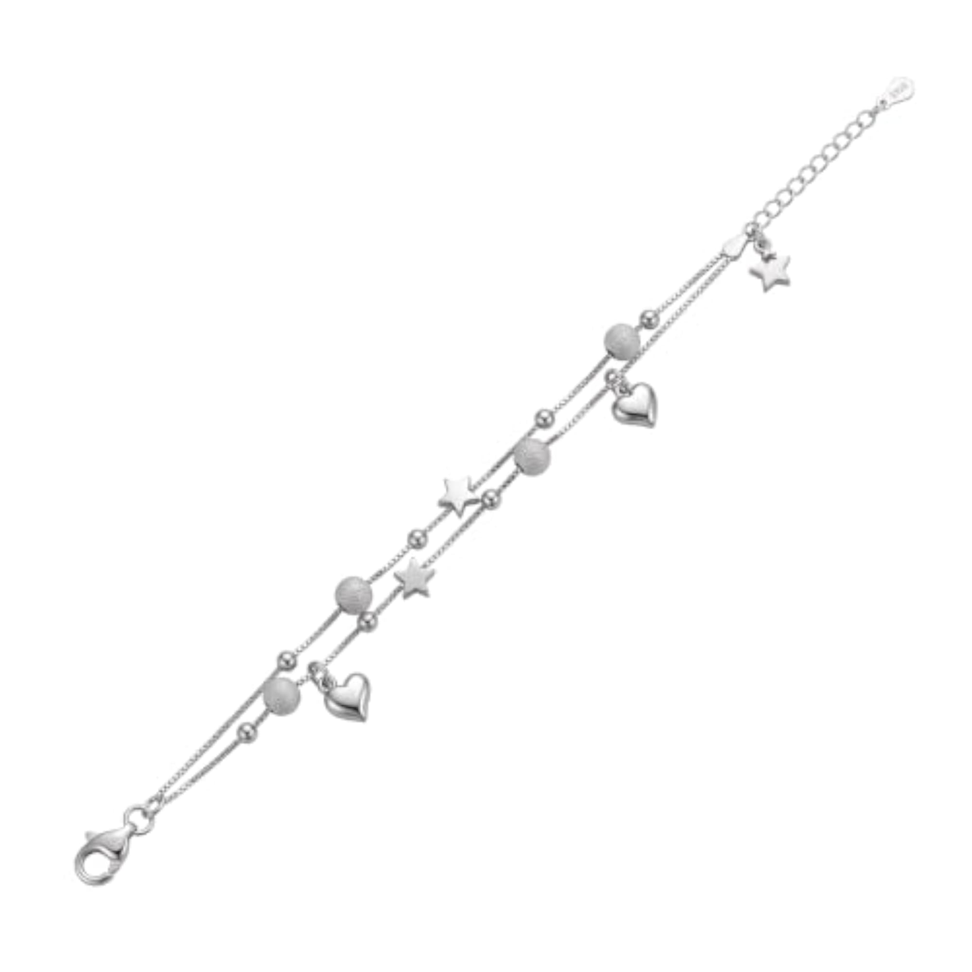 Women's 925 Sterling Silver Stellar Shine Bracelet with CZ Diamond